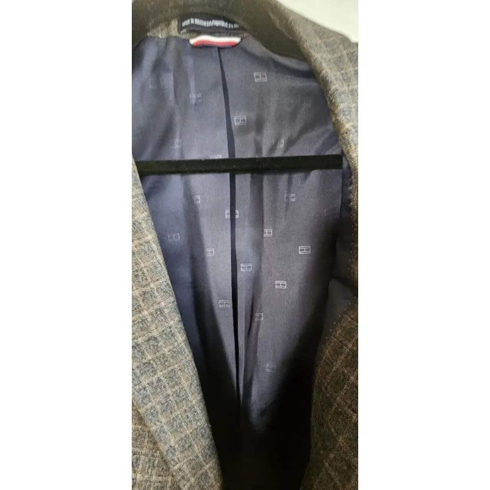 NWT Tommy Hilfiger TREVOR‎ THEFLEX sport coat charcoal brown 44REG